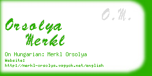 orsolya merkl business card